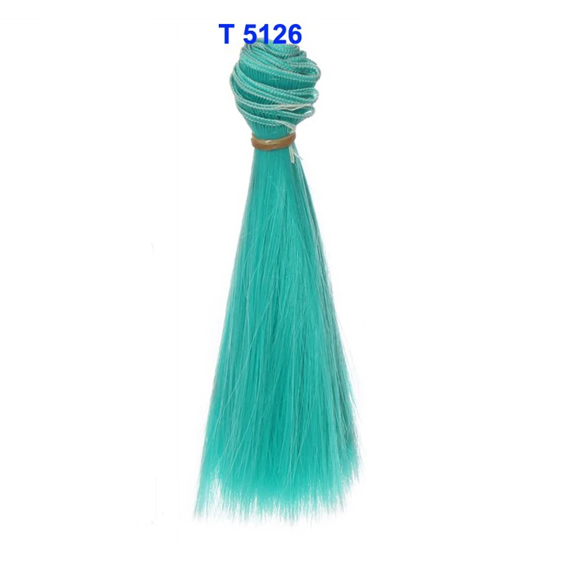 1pcs Hair Refires Bjd Hair 15cm*100CM Blue Green Purple Color Short Straight Wig Hair for 1/3 1/4 BJD Diy 3