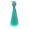 1pcs Hair Refires Bjd Hair 15cm*100CM Blue Green Purple Color Short Straight Wig Hair for 1/3 1/4 BJD Diy 3