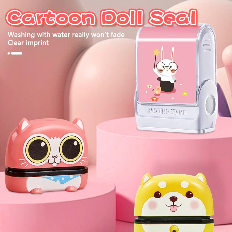 baby name stamp waterproof name Seal kindergarten Preparation admission schoolbag school uniform label cute Pet Seal