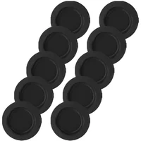 10 Pcs Toy Round Rubber Stopper Piggy Bank Bottom Caps Plaster Figurine Plug Cover Baby 36X36X05CM Black Child 2