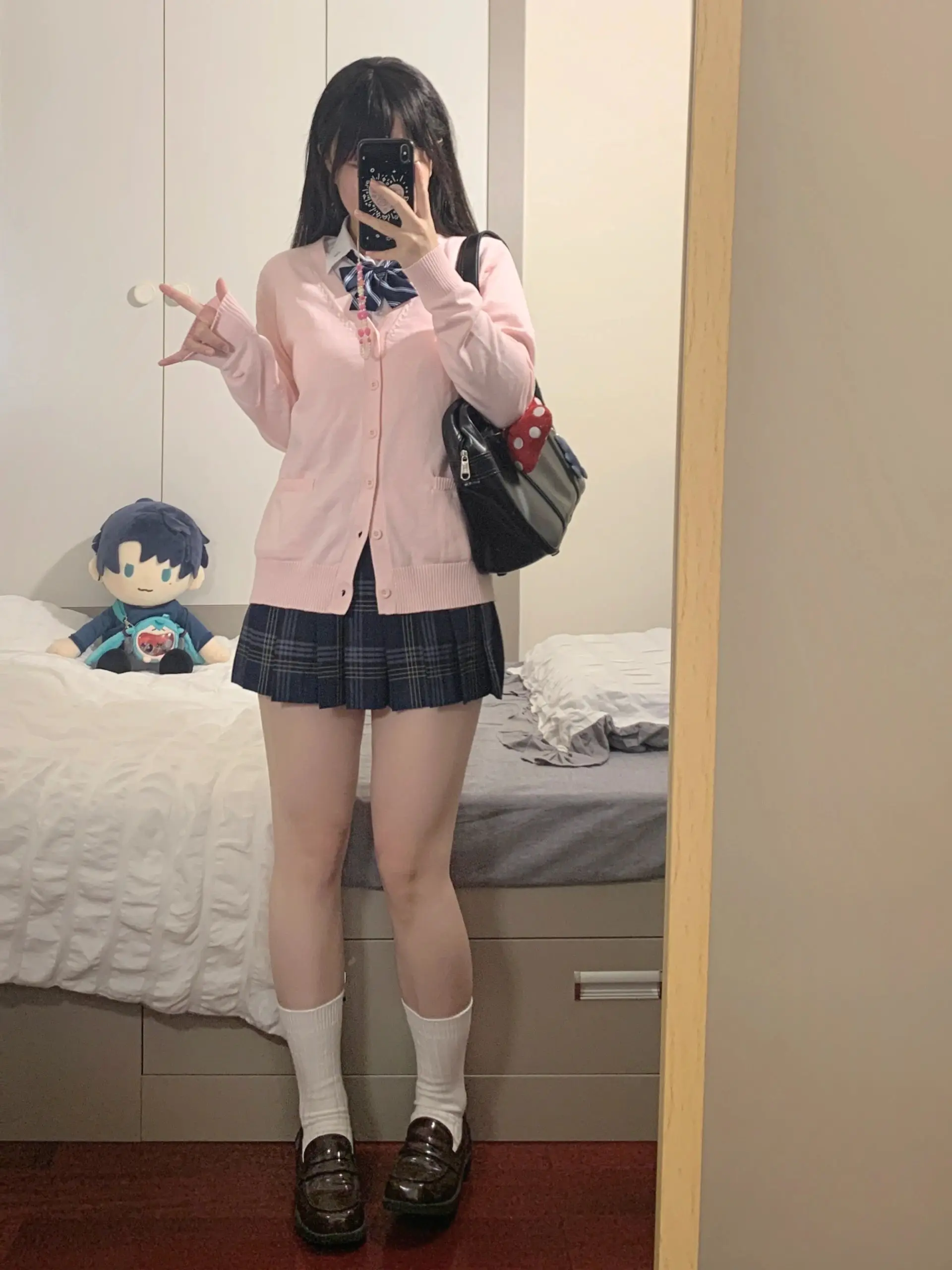 Pink Blue Black Cute Jk Sweater Knitted Cardigan Female Original Japanese Jacket Uniform School Supply Feeling Lazy Style knitted cardigan