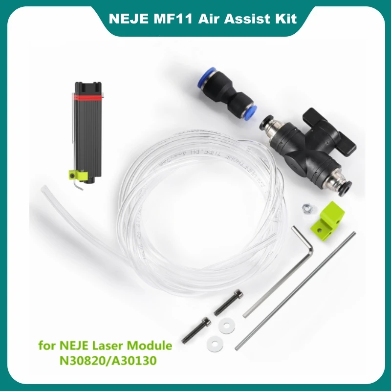 

NEJE MF11/KF8/AF8/AF6 CNC Metal Air Nozzle Manual Control Air Assist Kit for NEJE Laser Module A40640/A40630/N40630