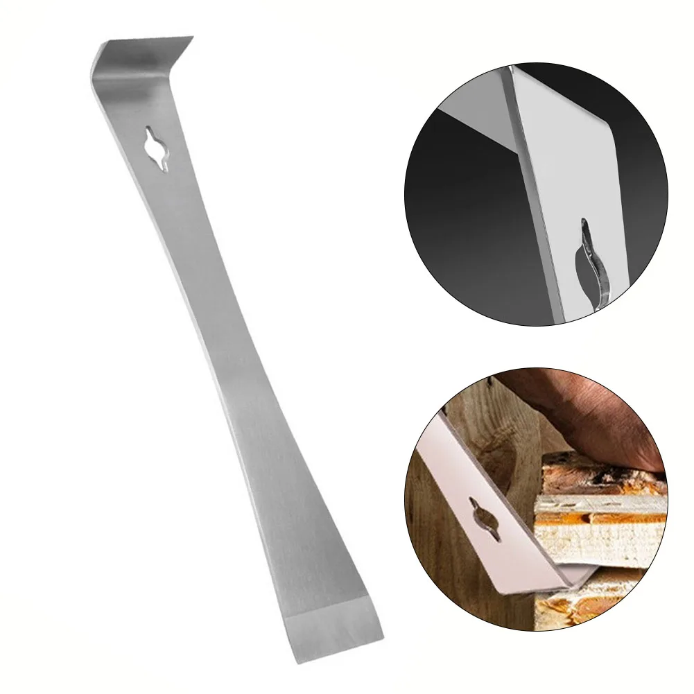 3 In 1 Scraper Stainless Steel Woodworking Crowbar Net Face Honey Cutter Flat Head Raising Remover Hand Tool
