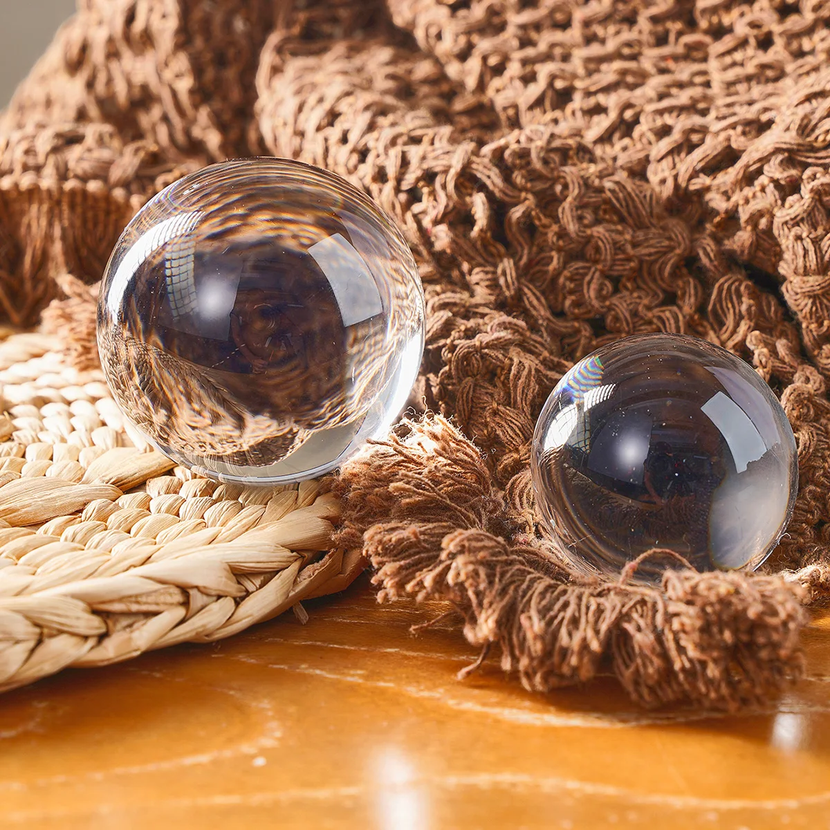 1PC, simple transparent crystal ball decorative item, transparent crystal glass ball decorative item