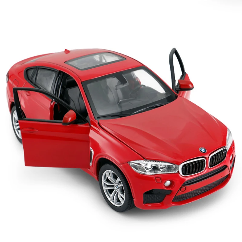 1/24 BMW X6 X6M Coupe SUV Alloy Sports Car Model Diecast Metal Toy Vehicles Car Model High Simulation Collection Childrens Gifts 3