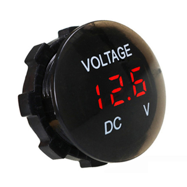 12V-24V Digital Panel Voltmeter Voltage Meter Tester Led Display For Car Auto Motorcycle Boat ATV Truck Refit Accessories