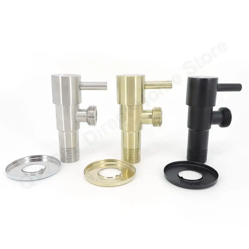 

Угловой Т-образный клапан из нержавеющей стали 304, G1/2, 20 мм, регулирующий клапан холодной воды для ванной, душа, туалета, фиксирующий кронштейн, аксессуары