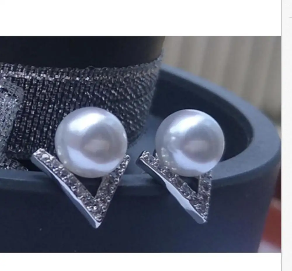 

9-10MM SOUTH SEA WHITE PEARL EARRING 925S