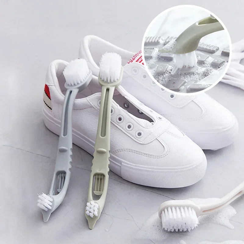 Double-end Shoes Brush Cleaner Cleaning Sneaker White Shoes Cleaner Kit Multifunction Household Cleaning Brush Laundry Tool 2