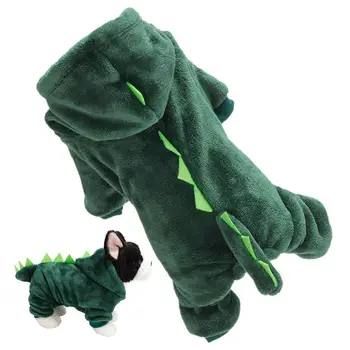 Dog Dinosaur Design Costume Cat Dog Dinosaur Hoodies Soft And Warm Pet Clothes Funny Costume For Dog Cat 1