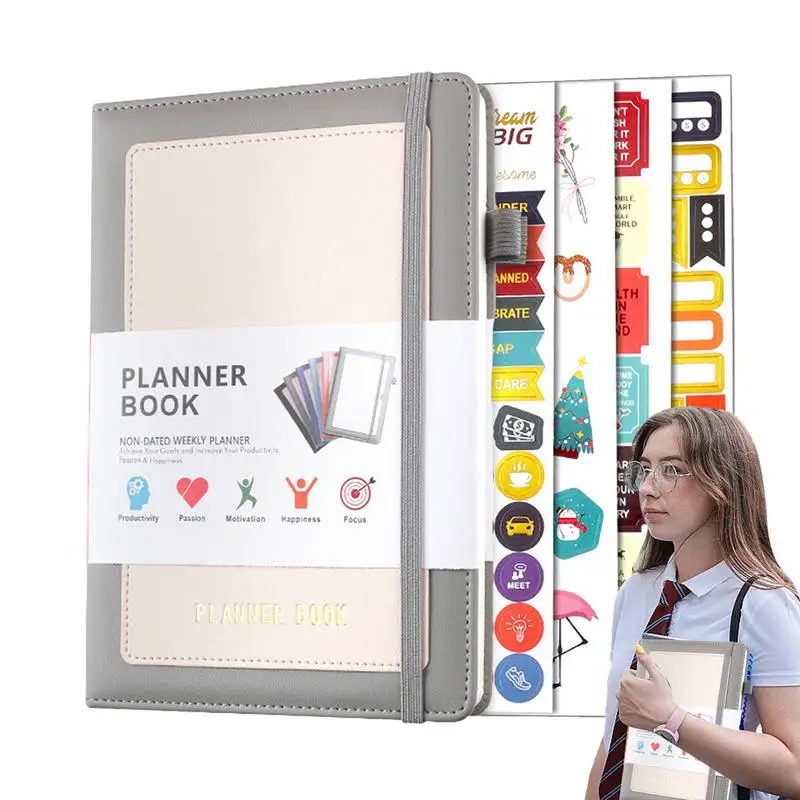 

Planner Book Exquisite Calendar Book Writing Smoothly Time Management Planner Spiral Bound For Offices Supplies