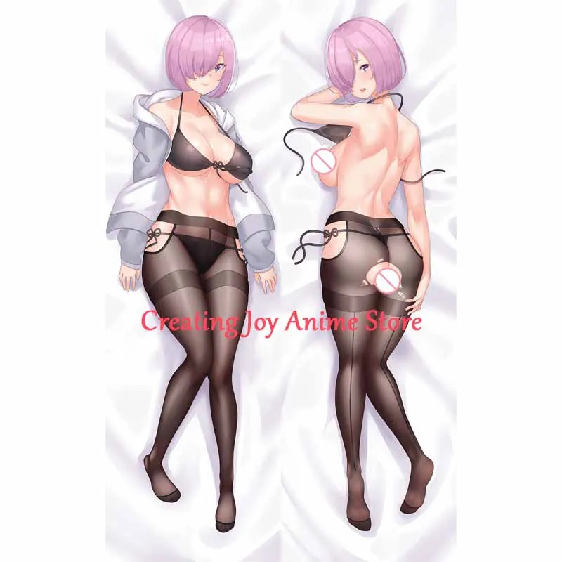 

Dakimakura Anime Mash Kyrielight Pillow Cover Double-sided Print Life-size Christmas Decoration Japanese