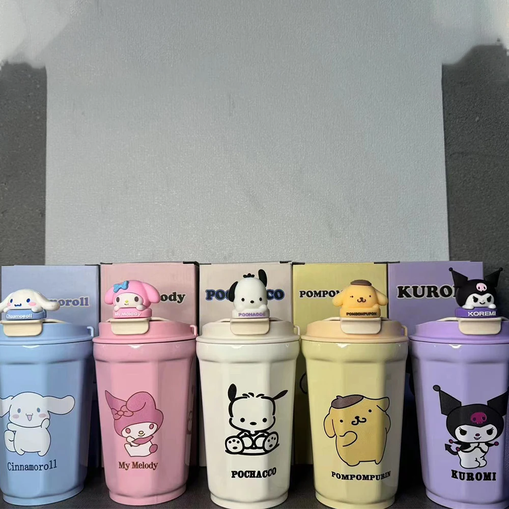

Аниме Kawaii Cute Sanrio, Hello Kitty Kuromi My Melody мультфильм Вакуумная чашка на открытом воздухе путешествия Офис портативный парный фестиваль подарок