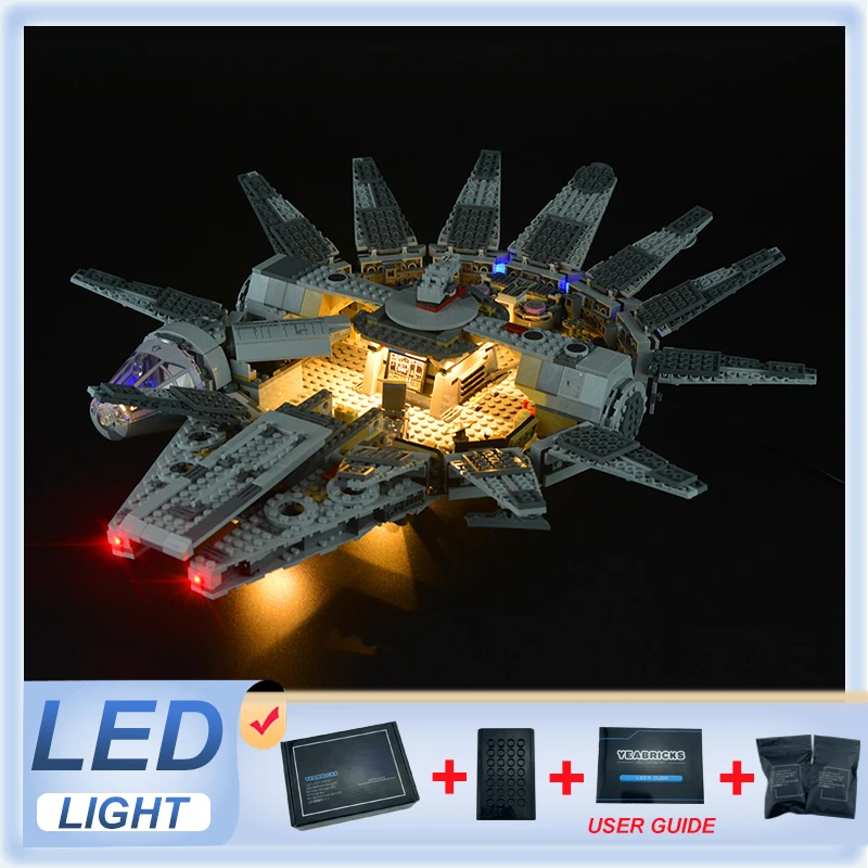 

LED Light Kit For LEGO 75105 Falcon（Only LED Light,Without Building Blocks ）