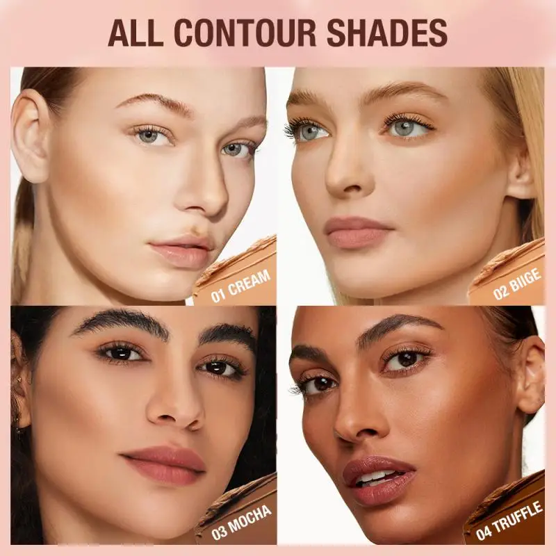 Face concealer pen contour stick sponge head concealer makeup concealer O.TWO.O monochrome silky concealer stick stereo sculpting face contours natural cover dark circles modify outline