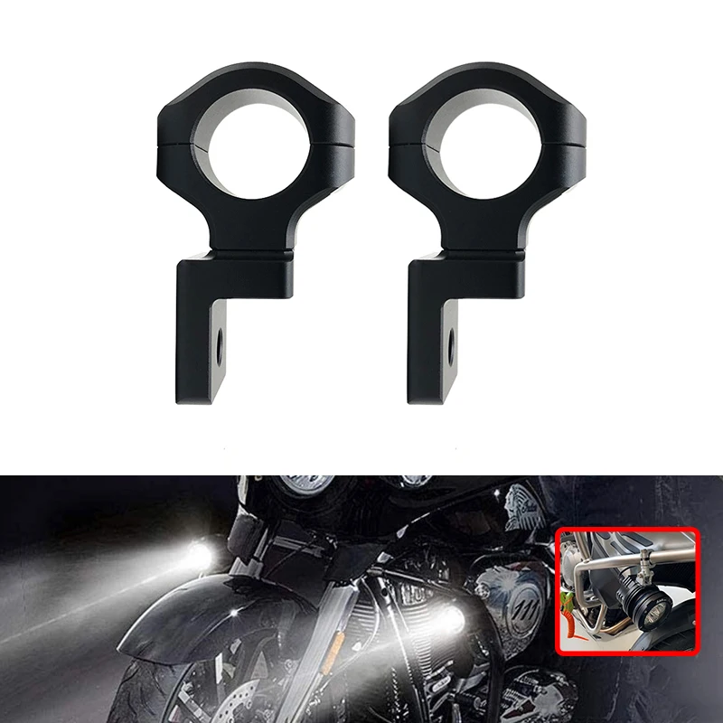 

Motorcycle Fog Light Headlight Motorcycle Bumper Spotlight Auxiliary Lamp Metal Bracket Led Head Light Tube Clamp Mount Kit