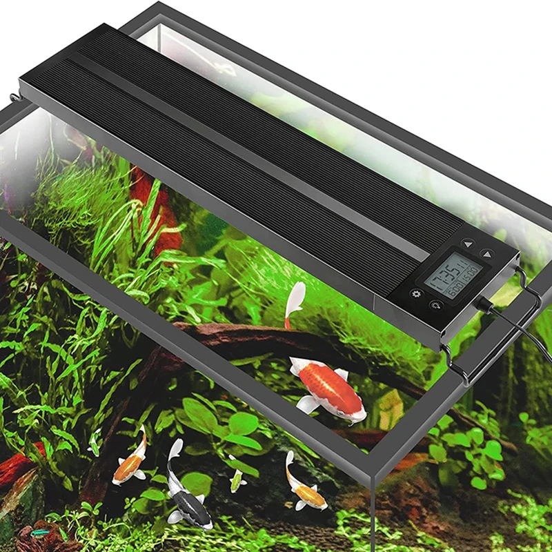 LED Lamp Aquarium Light Aquarium Lamp 8 Colors Auto On Off Full Spectrum Fish Tank Light for Water Plants Timer Sunrise Sunset