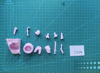 Kit de modèle de chaise de figurine en résine non peinte, femme assise avec base, moderne, non assemblé, 1/24 2