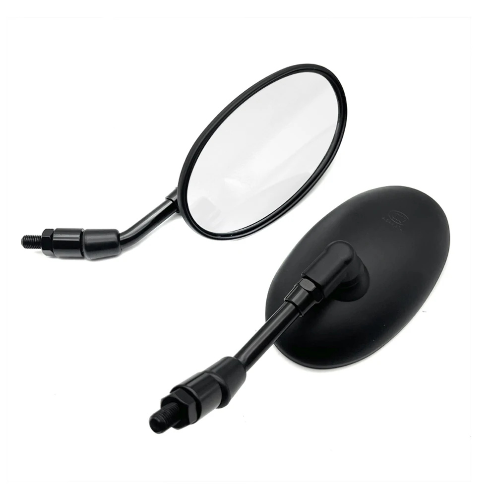 OUMURS Chrome Rectangular Rearview Mirrors For Kawasaki Vulcan 500, 750, 800, 900, 1500 – 10mm Thread