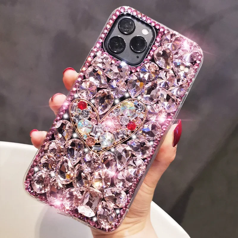 Phone Case Rhinestone Bling Phone Cover Luxury Diamond Case For Samsung Galaxy A50 A70S A22 A32 5G A52 A71 A51 A72 A73 A53 A33