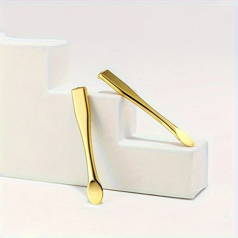 6pcs Mini Eye Cream Spoon Compact Face Cream Digging Spoon for Cosmetic Lotions Mixing Sampling Beauty Tool