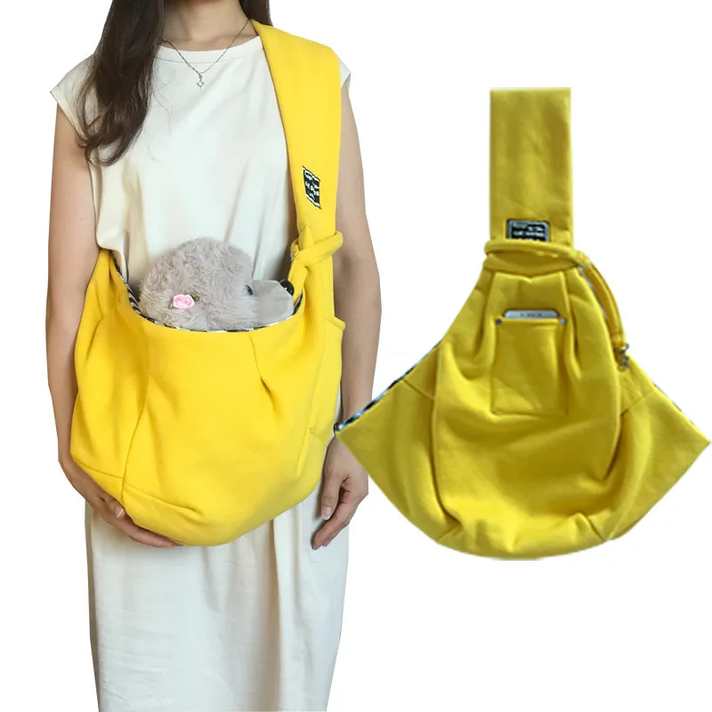 Dog Puppy Bag Pet Cat Kitten Carrier Outdoor Travel Handbag Canvas Single Shoulder Tote Breathable |