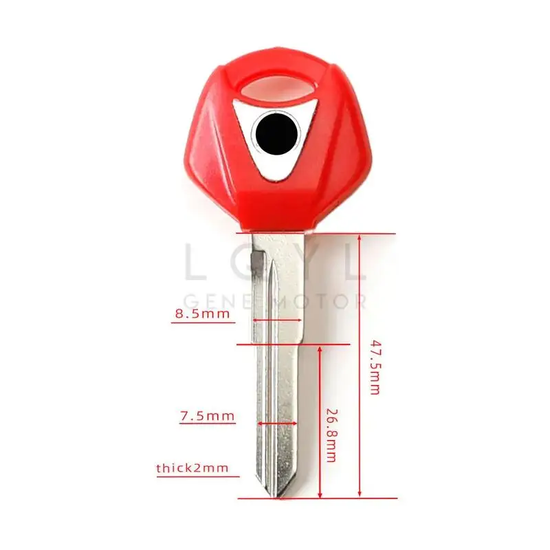 3PCs blank key motorcycle replace uncut keys for Yamaha R25 R3 xMax X-Max X max r 125 200 250 mt01 SR400 fz6r fz6n MT03 R15 motorcycle keys motorcycle key accessories