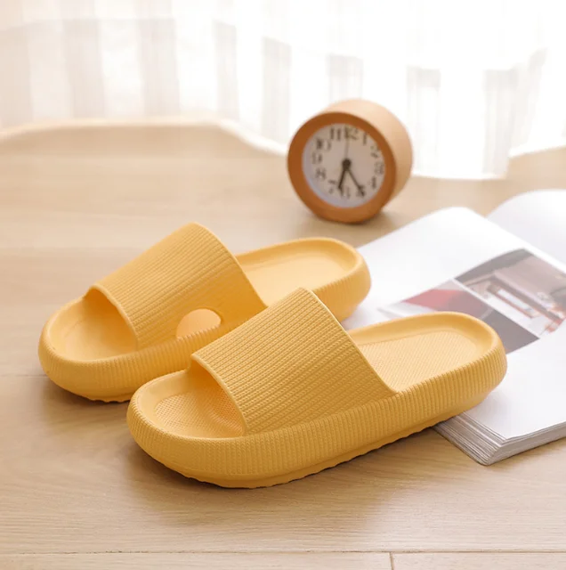 Indoor Slippers for kid thick platform cloud slippers bathroom home slippers non-slip flip flops woman sandals women fashion soft sole eva indoor slides indoor footwear Indoor Slippers