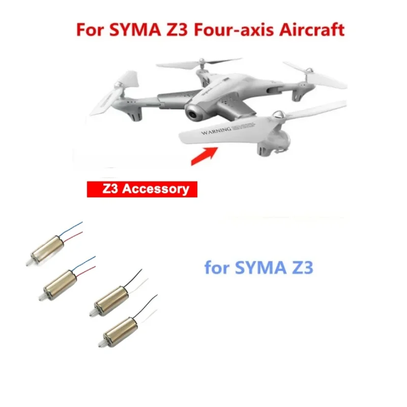 Lot de 4 moteurs de remplacement Syma Z3 8x16mm 9T - Poussée +22%