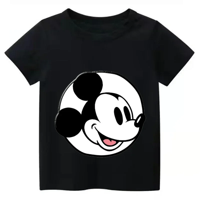 thumbnail image 1 of 2024 Nueva camiseta de verano con combinación de letras para niños de alta calidad Disney Mickey Mouse Font ABCDEF camiseta de manga corta para niños, 1 of 5
