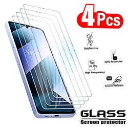Premium 4 - Piece Tempered Glass Screen Protector Set - Full Coverage Protective Film for Poco C85 4G (Transparent)
