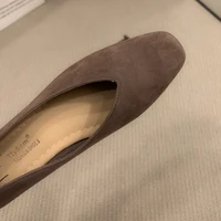 36-42 Over size sexy coffee pointed toe flats ballet shoes women european slip on single loafers brand velvet ballerina zapatos 6