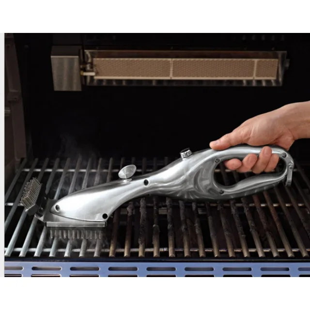 Barbecue Grill Tisztító Kültéri Gőztisztító Kefék Bbq Tisztítószer Faszénkaparógáz -Kiegészítők Főző Szerszám - Image 2
