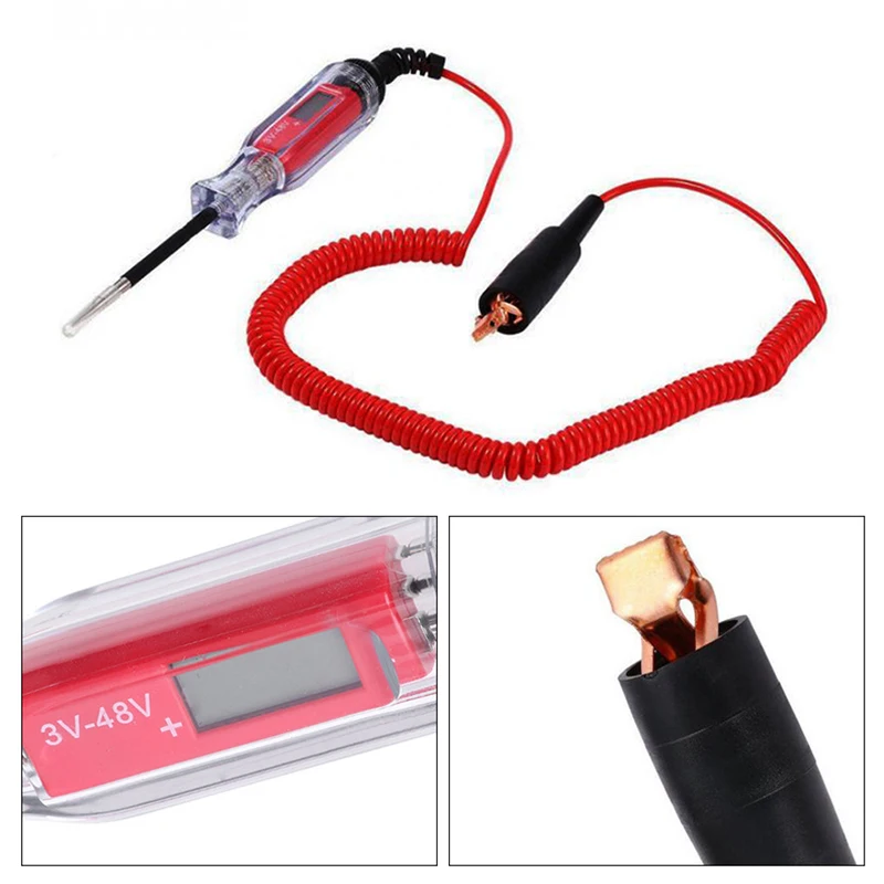 하이 퀄리티 자동 회로 테스터, 트럭 전압 테스터 회로, DC 6V, 12V, 24V, 자동 진단 프로브 테스트 펜