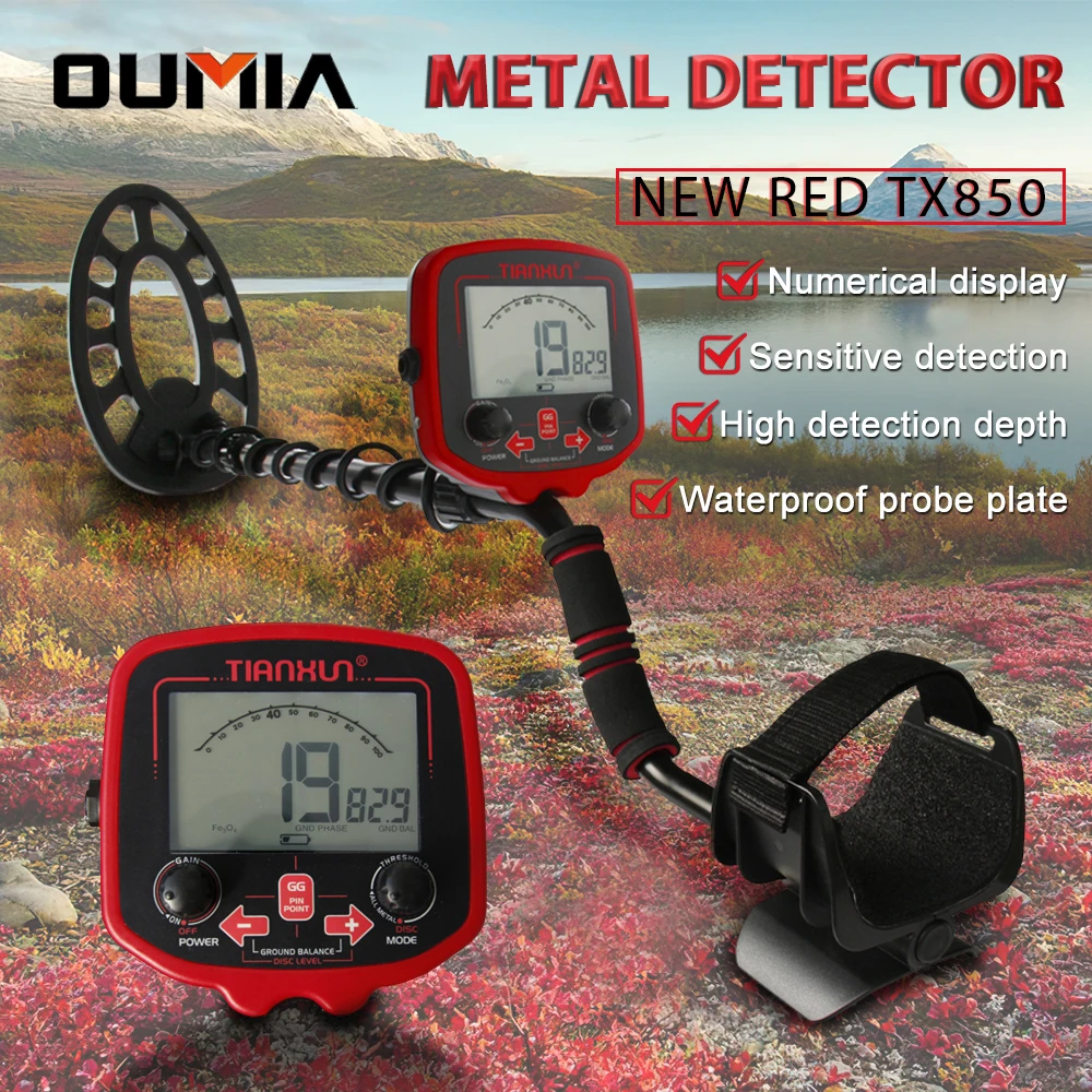 Metal Detector TX850P Professional Gold Pinpointer Underground Gold Detector High Sensitivity Treasure Radar Detectors