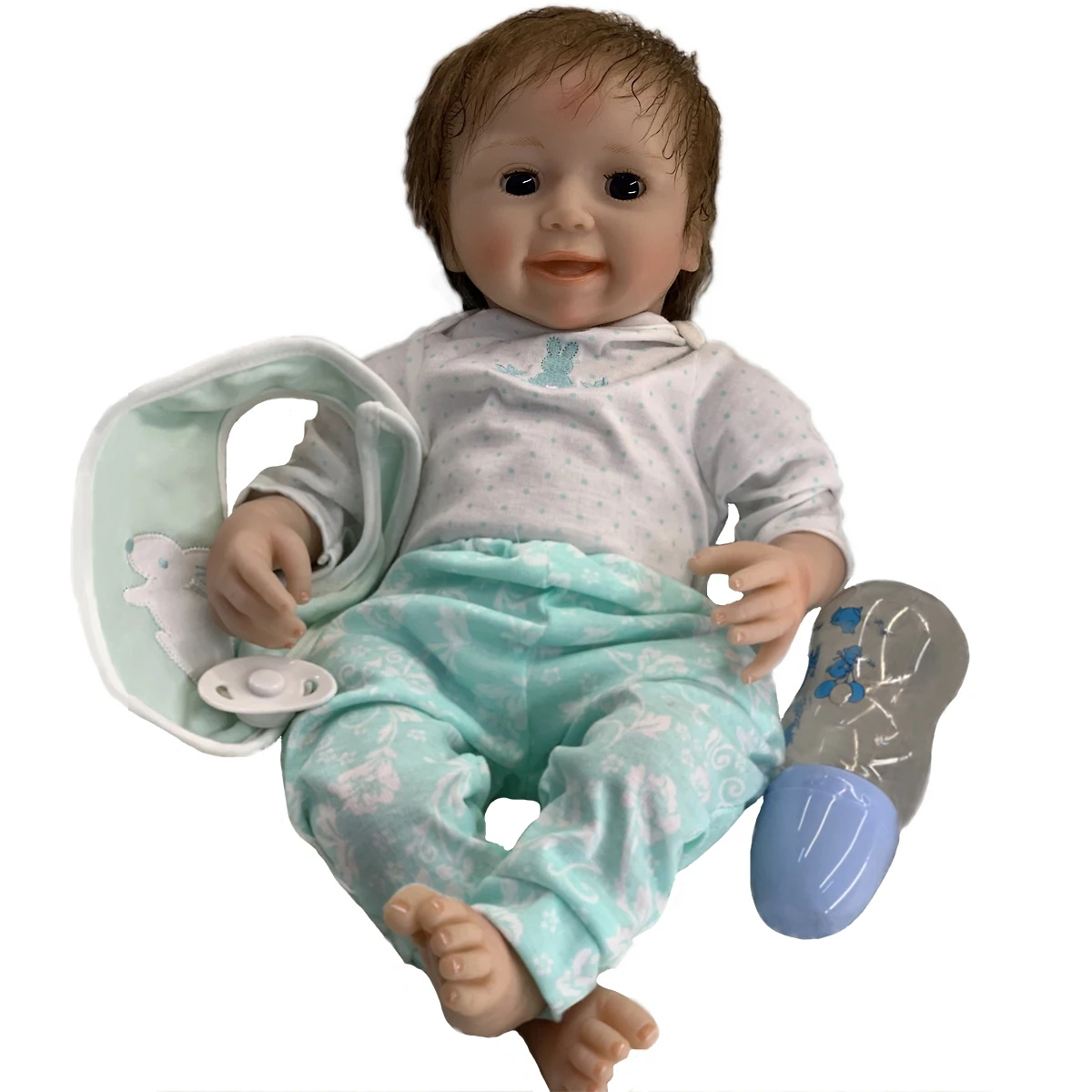 35 CM Bebe Silicone Boy Reborn Doll Can drink milk, pee, bath muñecas  Finished reborn de silicona real reborn silicone sólido