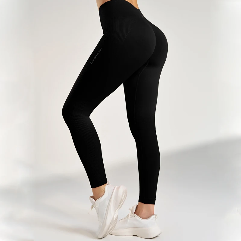 Gym Running Yoga Pants Women's Sports Leggings Long Pants High Waisted Tummy Tightening Elastic Sports Pants 4