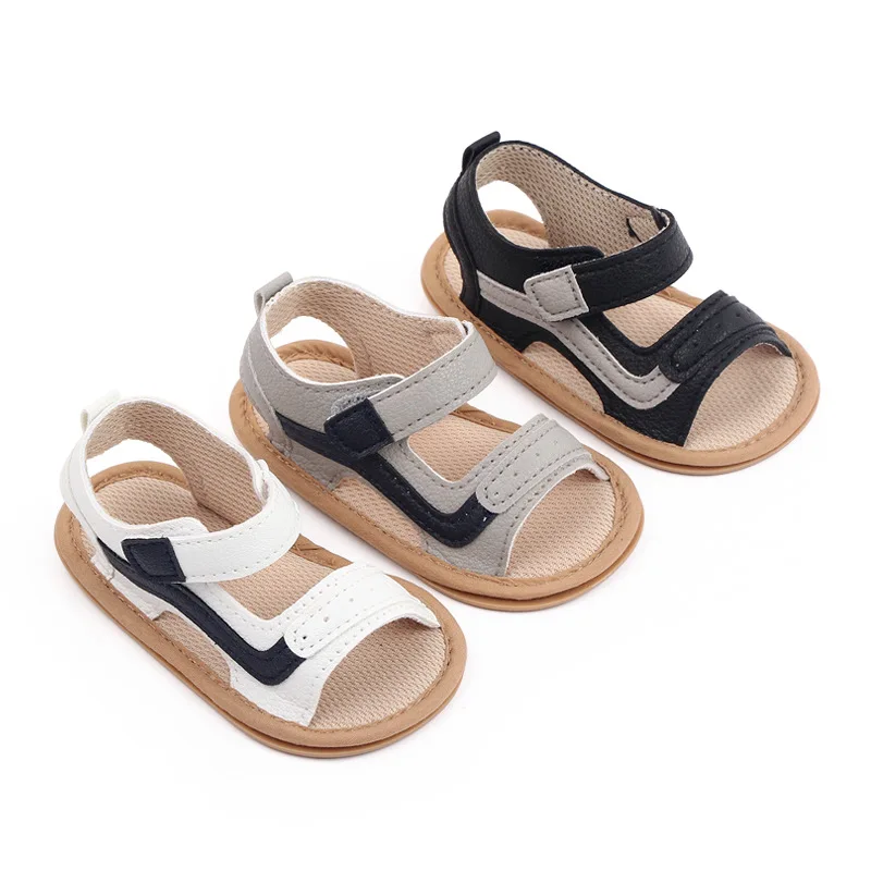 Baby Sandal Summer Toddler Boys Anti-slip Soft PU Casual First Walikng Shoes Outdoor Shoes