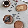 Japanese Rectangular Dinner Plate Walnut Wooden Tray Ins Wind Small Wooden Plate 5