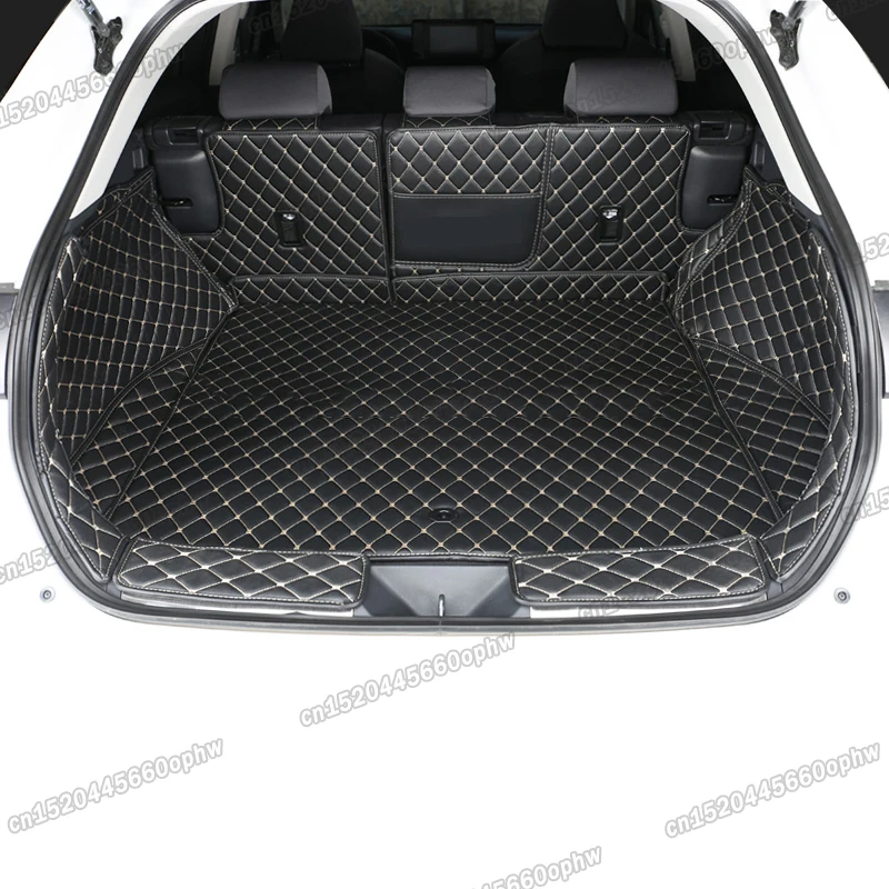 

leather car trunk mat cargo liner rear boot luggage cushion for toyota venza 2021 2022 interior accessorie sport interior auto