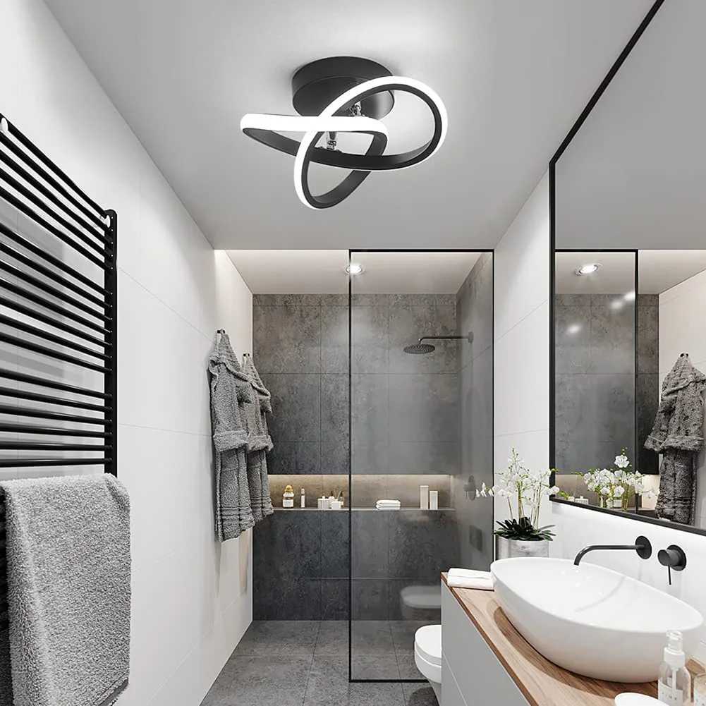 Plafonnier LED Monté en Surface avec Design Moderne pour Chambre à Coucher Éclairage d’Intérieur, Luminaire Décoratif d