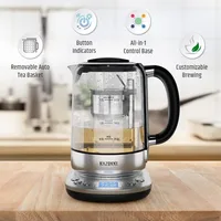 Razorri Electric Tea Maker 1.7L with Automatic Infuser for Tea Brewing, Stainless Steel Glass Kettle, Presets for 5 Tea Types 2