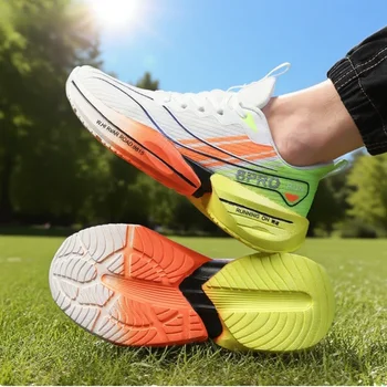 جديد ماراثون الرجال حذاء الجري الصيف خفيفة الوزن في الهواء الطلق عدم الانزلاق حذاء تدريب تنفس النسيج الرجال أحذية رياضية للتدريب على التنس 3