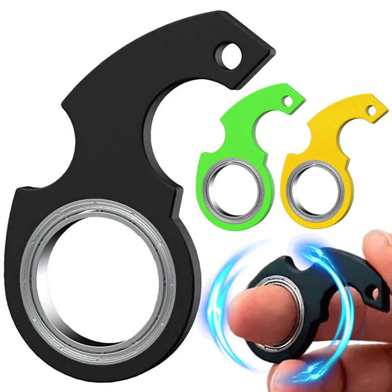 Keychain Spinner Anxiety Stress Relief Fidget Toys Spinning Noctilucent