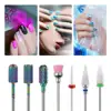 7 Pcs/Set Rainbow Tungsten Milling Cutter For Manicure Gel Cuticles Remove Polishing Toos Nail Drill Bits 4