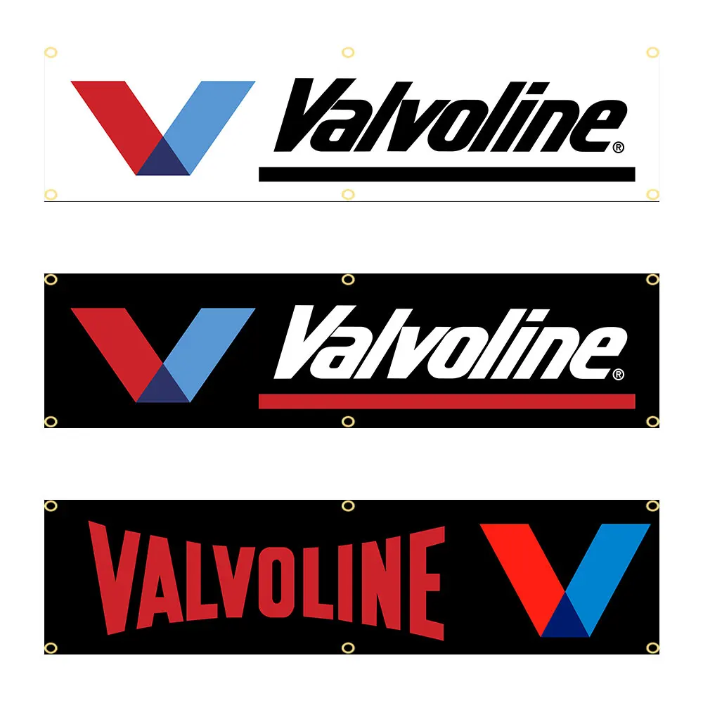 60X240Cm Valvolines Oil Banner Arazzo Bandiera Stampata In Poliestere Garage O All'Aperto Per La Decorazione