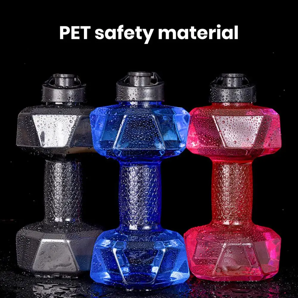 2.6L Sports Dumbbell Shaped Kettle Sport Water Bottle Outdoor Indoor Fitness Cycling Water Bottle Camping Cold