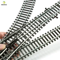 Ho scale 1/87 Train Track Model Railway  Be Powered Nickel Silver Narrow Gauge Curved Track Turnout Track Model 1
