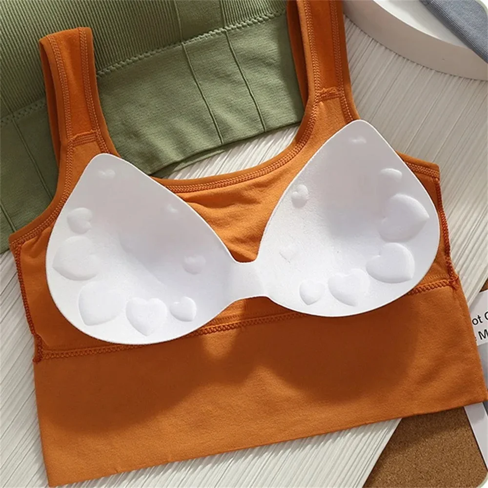 Women's No Steel Ring Gathered Sports Underwear Summer Breathable Inner and Outer Wear Vest Sports Top Woman Gym Sport Bra women lingerie bra