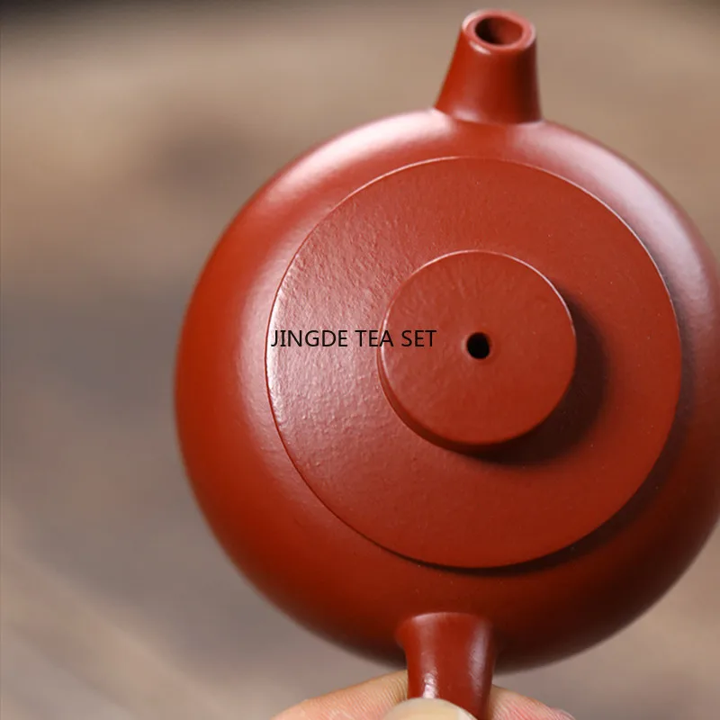 90ml Yixing Yixing purple clay teapot small capacity original ore red clay handmade Kung Fu tea set